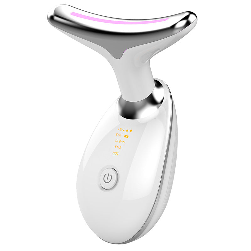 EMS Thermal Neck Face Lifting And Tighten Massager Electric Microcurrent Wrinkle Remover LED Photon Face Beauty Device For Woman