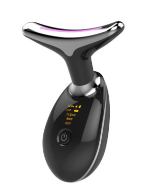 EMS Thermal Neck Face Lifting And Tighten Massager Electric Microcurrent Wrinkle Remover LED Photon Face Beauty Device For Woman