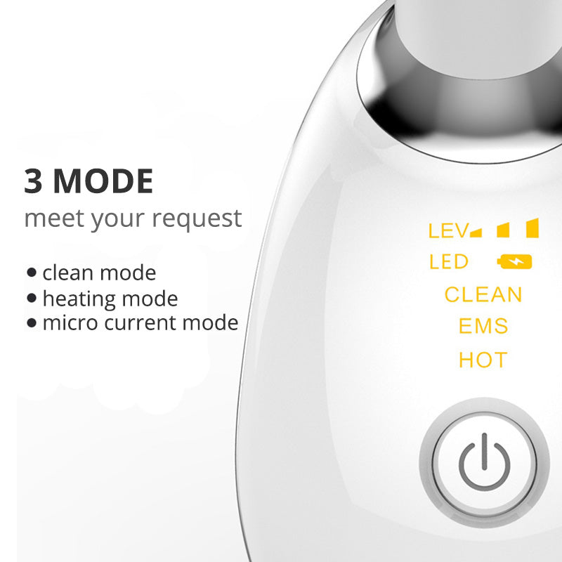 EMS Thermal Neck Face Lifting And Tighten Massager Electric Microcurrent Wrinkle Remover LED Photon Face Beauty Device For Woman