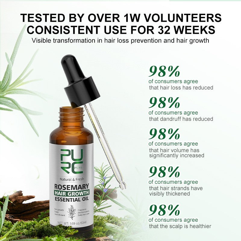 Rosemary Oil Hair Growth For Men Women Ginger Hair Loss Fast Regrowth Thicken Scalp Oils Treatment Hair Treatment