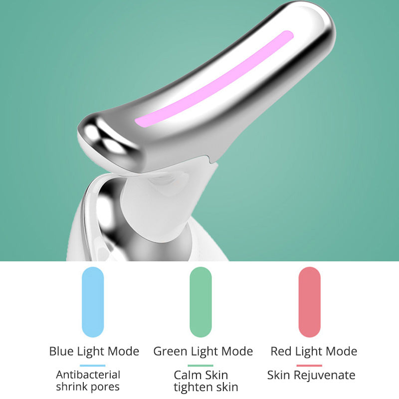 EMS Thermal Neck Face Lifting And Tighten Massager Electric Microcurrent Wrinkle Remover LED Photon Face Beauty Device For Woman