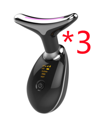 EMS Thermal Neck Face Lifting And Tighten Massager Electric Microcurrent Wrinkle Remover LED Photon Face Beauty Device For Woman