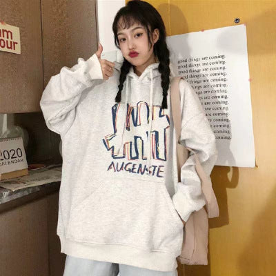 Lazy Style Hooded Jacket Korean Style Loose Top