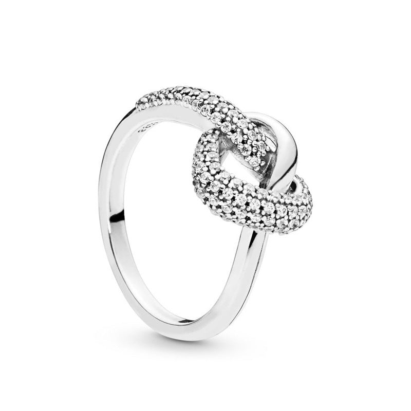 Silver Ring Pure Silver Heart Ring Concentric