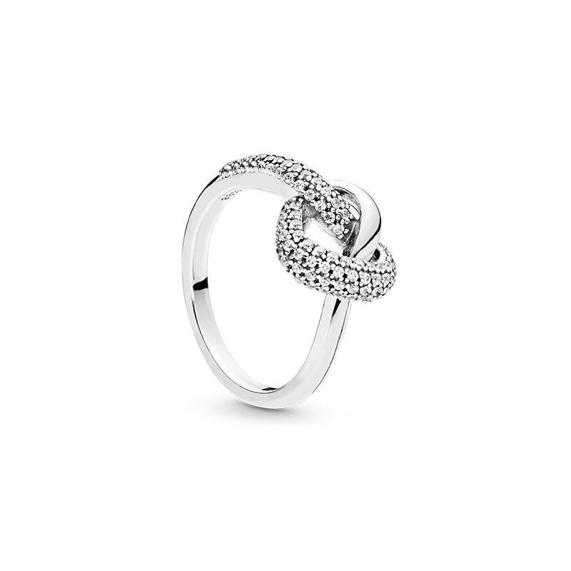 Silver Ring Pure Silver Heart Ring Concentric