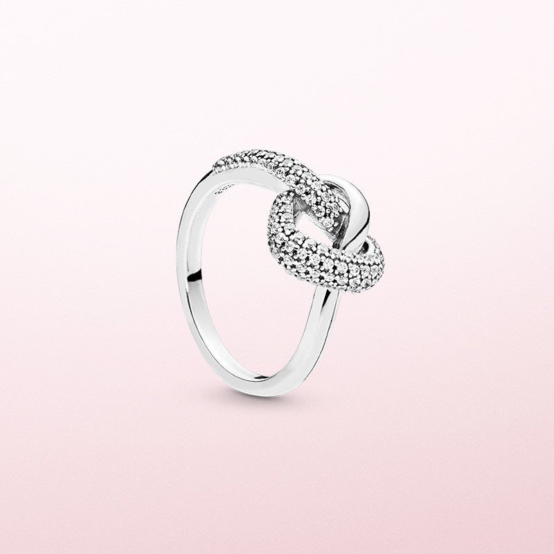 Silver Ring Pure Silver Heart Ring Concentric