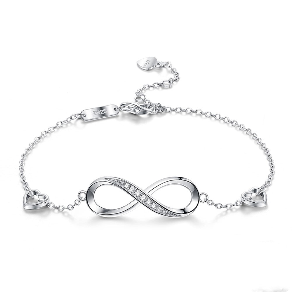 Sterling Silver Figure 8 Bracelet Bracelet Female Silver Jewelry