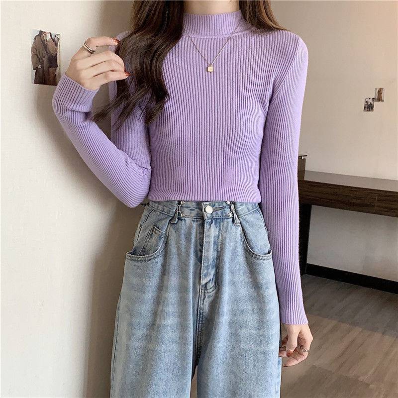 Fashionable Western-style Bottoming Sweater For Women